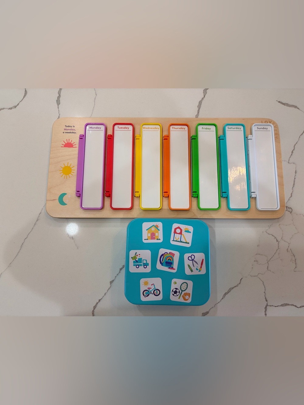 Lovevery Plan Ahead Week Board Weekly Planner Magnets Educational Toy Montessori